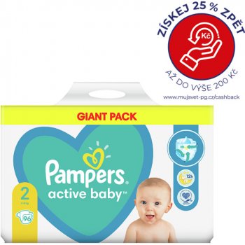 Pampers Active Baby 2 96 ks