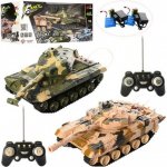 HB Toys RC_HB-DZ03 Soubojové tanky T90 vs. ABRAMS 27 MHZ RTR maskáč 1:32 – Zboží Dáma