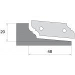 Profilový nůž pro výplňovou frézu F631 - typ A, spodní braní – Zboží Mobilmania