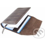 Variabilní kožený obal na knihu se záložkou kůže Pull up Braun – Zboží Mobilmania
