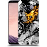 Pouzdro Picasee silikonové Samsung Galaxy S8 G950F - Black Gold 2 čiré – Sleviste.cz