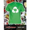 Pánské Tričko Teknoshop Recyklace tekno tričko s potiskem pánské zelené