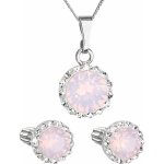 Pavona sada šperků s krystaly Swarovski náušnice a přívěšek růžové kulaté 39140.7 rose opál – Zboží Dáma