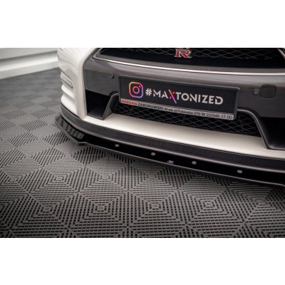 Maxton Design spoiler pod přední nárazník pro Nissan GT-R R35 Facelift, černý lesklý plast ABS – Zbozi.Blesk.cz