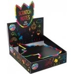 Vyškrabovací notes papíry I. 75 listů + vyškrabávací pero 9x9 cm – Zboží Dáma