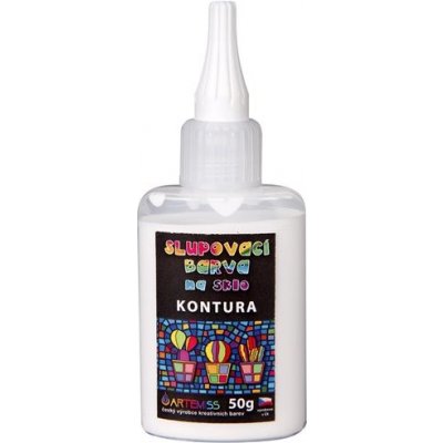 Kontura na sklo slupovací bílá 50 g – Hledejceny.cz