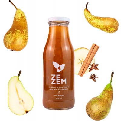 Zezem Hruškový sirup se skořicí zázvorem a badyánem 0,5 l – Sleviste.cz