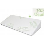 Romeo Klínový podhlavník MEMORY BAMBOO + náhradní povlak BAMBOO 80x40x15 – Sleviste.cz