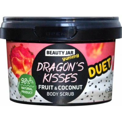 Beauty Jar Dragon’s Kisses veganský tělový peeling s vůní dračího ovoce 360 g – Hledejceny.cz