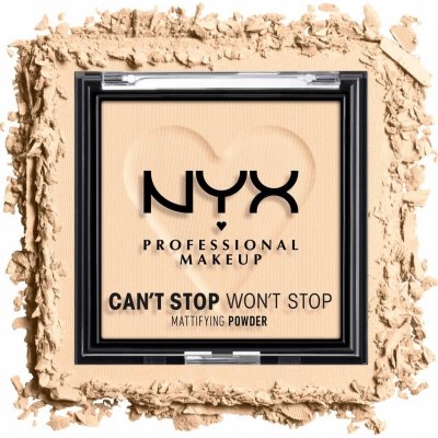 NYX Professional Makeup Can't Stop Won't Stop Mattifying Powder Matující pudr 01 Fair 6 g – Zbozi.Blesk.cz