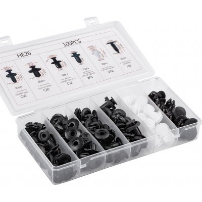 Spony a příchytky na čalounění vozidel 100ks | Zboží Auto