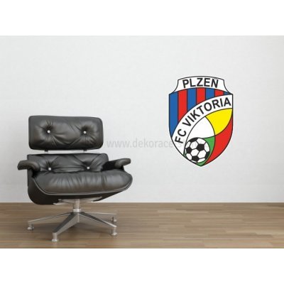 dekorace-steny.cz 487 - Samolepky na stěnu - Viktoria Plzeň - 35 x 50 cm – Sleviste.cz
