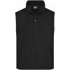 Pánská vesta James Nicholson heavyfleece vesta JN045 black