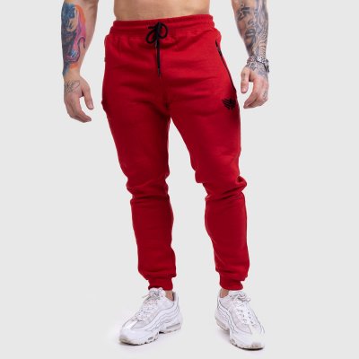 Iron Aesthetics jogger tepláky Round červené