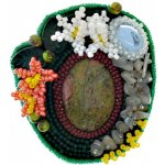 Mijabijoux brož z minerálu unakit MB0032 – Zboží Dáma