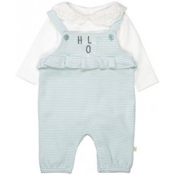 Staccato Romper košile aqua sky striped