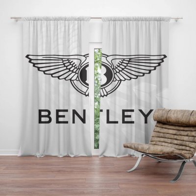 Sablio Závěs Bentley na bílé: 2ks 140x250cm – Hledejceny.cz