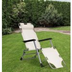 ModernHome Skládací lehátko 2v1 ZRL010F béžová – Zboží Dáma