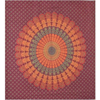 Sanu Babu P přehoz na postel Barmeri round mandala 202 x 230 cm – Zboží Mobilmania