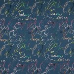 Softshell 22523 modrý, barevné písmo, š.145 – Zboží Dáma