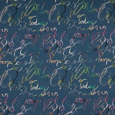 Softshell 22523 modrý, barevné písmo, š.145 – Zboží Dáma