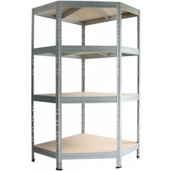 AR Shelving Regál Rivet 180 x 90 x 90 x 45 cm 4 police