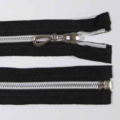 Zip spirálový 6mm délka 70cm, barva 332 (dělitelný) se stříbrnými zoubky – Zboží Dáma
