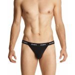 Atlantic 1571 černé otevřené Pánské slipy jockstrap – Zboží Dáma