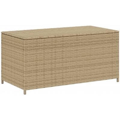 vidaXL Truhla béžová 190L polyrattan – Zboží Dáma