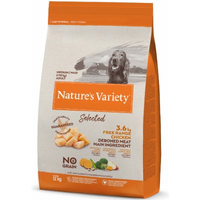 Nature's Variety selected pro střední psy s kuřecím 12 kg