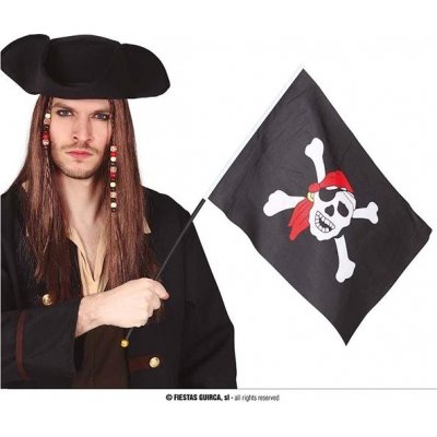 Vlajka pirátská - 42 x 30 cm – Zboží Dáma