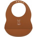 Nattou bryndák silikonový se zapínáním terakotový bez BPA – Sleviste.cz