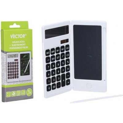 UNIPAP Kalkulačka W046926 + elektronický poznámkový blok VECTOR 586649 – Zboží Dáma