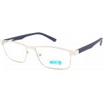 HB Dioptrické brýle M1.05 s flexem silver/blue – Sleviste.cz