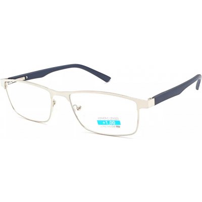 HB Dioptrické brýle M1.05 s flexem silver/blue – Sleviste.cz