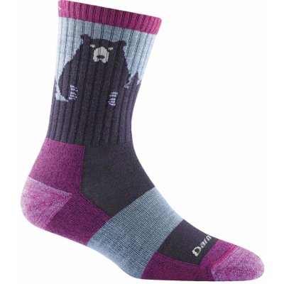 Darn Tough dámské BEAR TOWN MICRO CREW LIGHTWEIGHT WITH CUSHION purple – Zboží Dáma