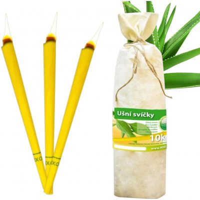 Hoxi Ušní svíčky v plátěném sáčku aloe vera 10 ks – Zboží Dáma