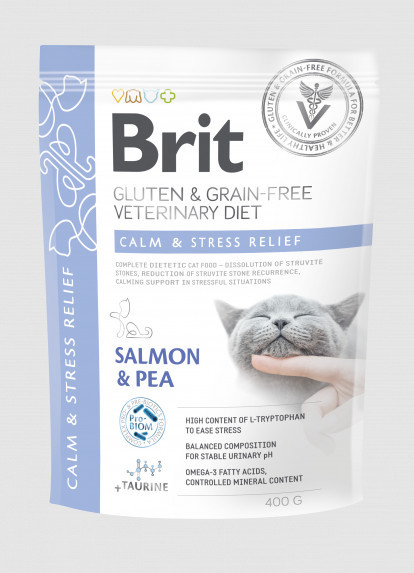 Brit Veterinary Diets Cat GF Calm & Stress Relief 10 kg