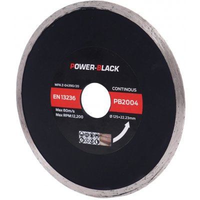 Power Black Diamantový řezný kotouč 125 mm PB2004 – Zboží Dáma