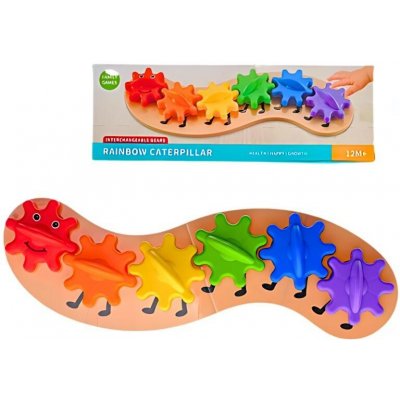 Mikro Trading housenka duhová 34cm v krabičce – Zboží Mobilmania