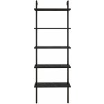 Asir Nástěnná knihovna PAULA 174x60 cm černá AS0944 – Zboží Dáma