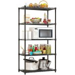 Kondela - Regál 5-policový SUER TYP 2 kov černý lak – Zboží Mobilmania