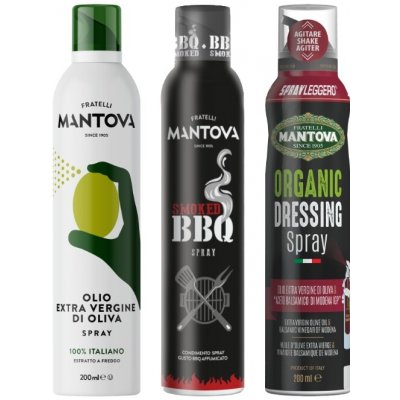 Mantova Olej ve spreji mix 3 příchutí 600 ml – Zboží Dáma