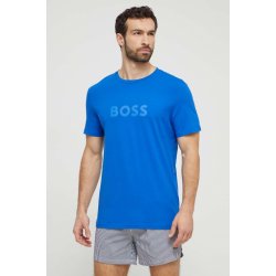 Boss bavlněné tričko s potiskem 50503276 modrá