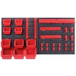 KISTENBERG závěsný panel ORDERLINE s 10-boxy na nářadí a 22-držáky na nářadí, 800x165x400mm, KOR4 – Zboží Dáma