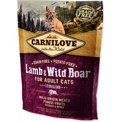 Carnilove Lamb & Wild Board for Adult Cats Sterilised 400 g – Hledejceny.cz