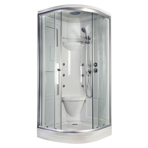  Sprchový box LIDO STEAM kompletní box s nízkou vaničkou 90x90x218 cm