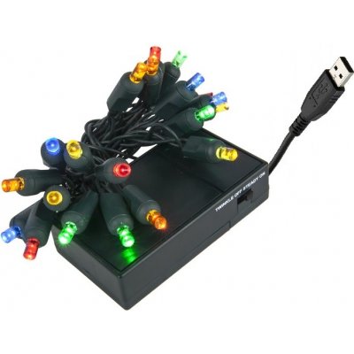 Lighting R6 50 Světelný flexibilní řetěz RGB 6 metrů USB Světelný řetěz na baterii s USB