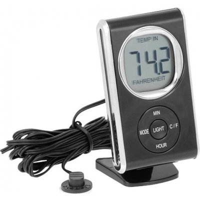 Teploměr IN/OUT s hodinami – Zboží Mobilmania