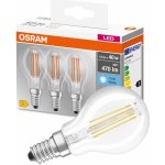 Osram 3PAK LED žárovka LED E14 P45 4W = 40W 470lm 4000K Neutrální bílá 320° Filament Base OSRLED4670 – Hledejceny.cz